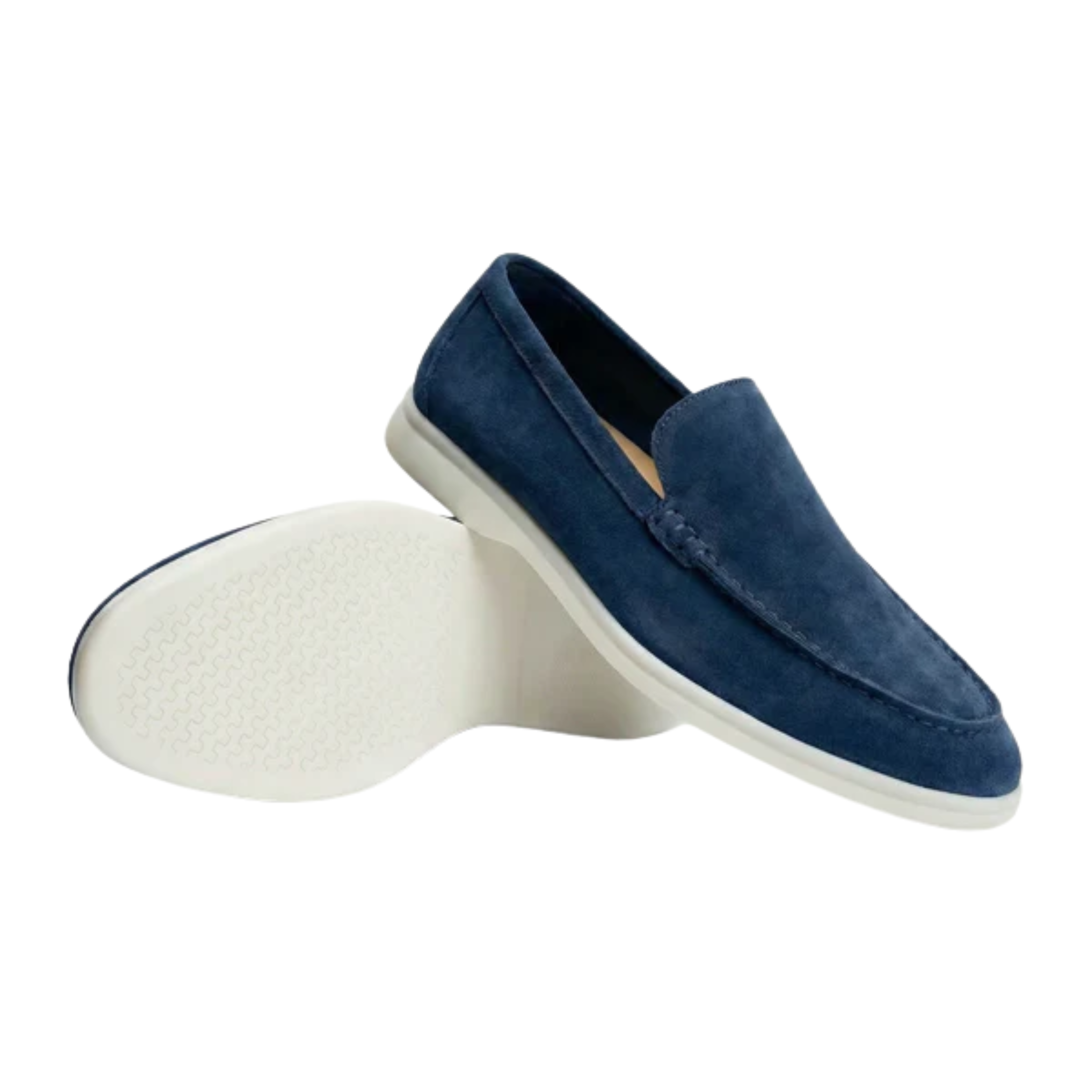 Men's suede loafers — flexible lightweight sole — office and daily wear