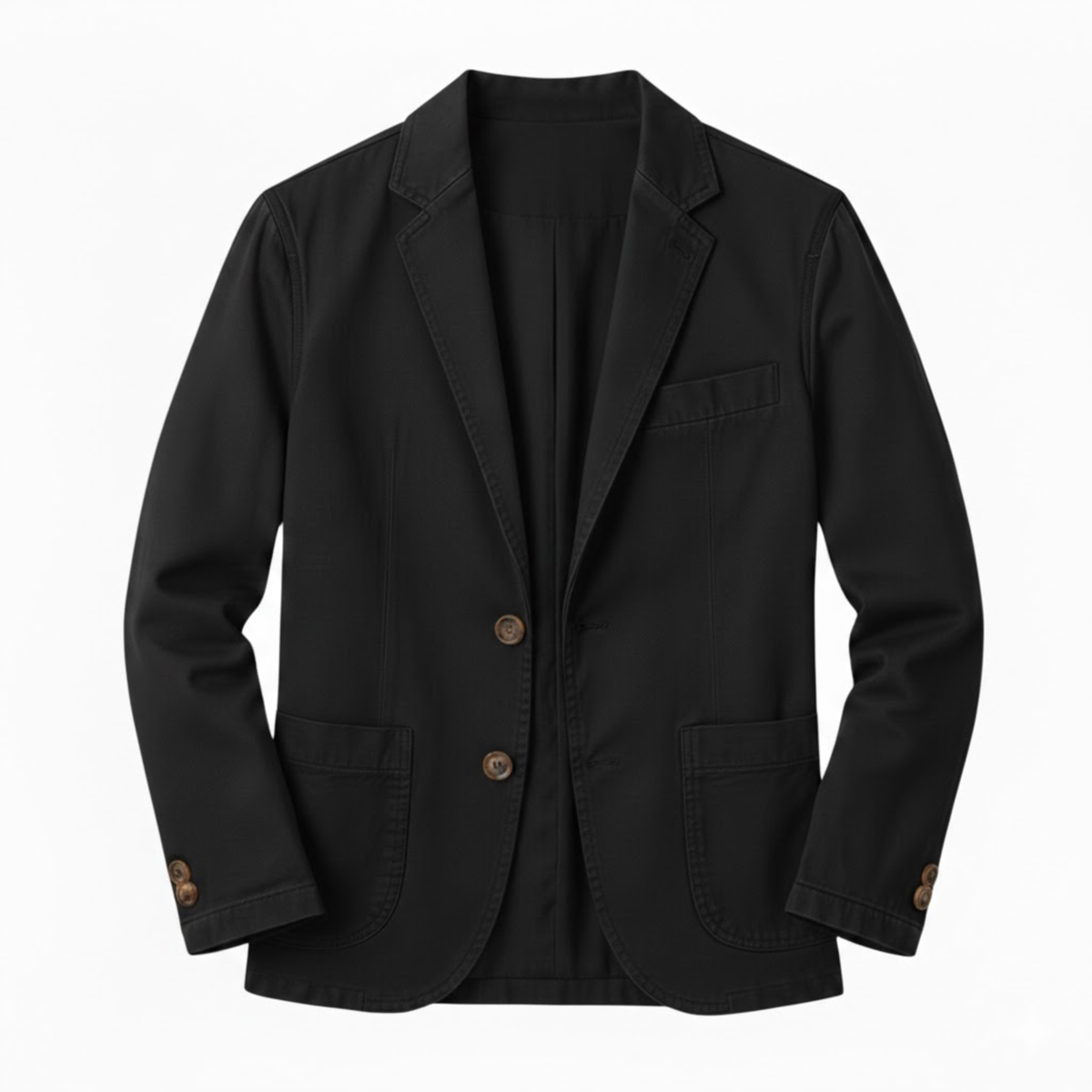 Men's Linen Blazer Jacket Cotton Blend Lightweight Casual Single Button Suit Coat