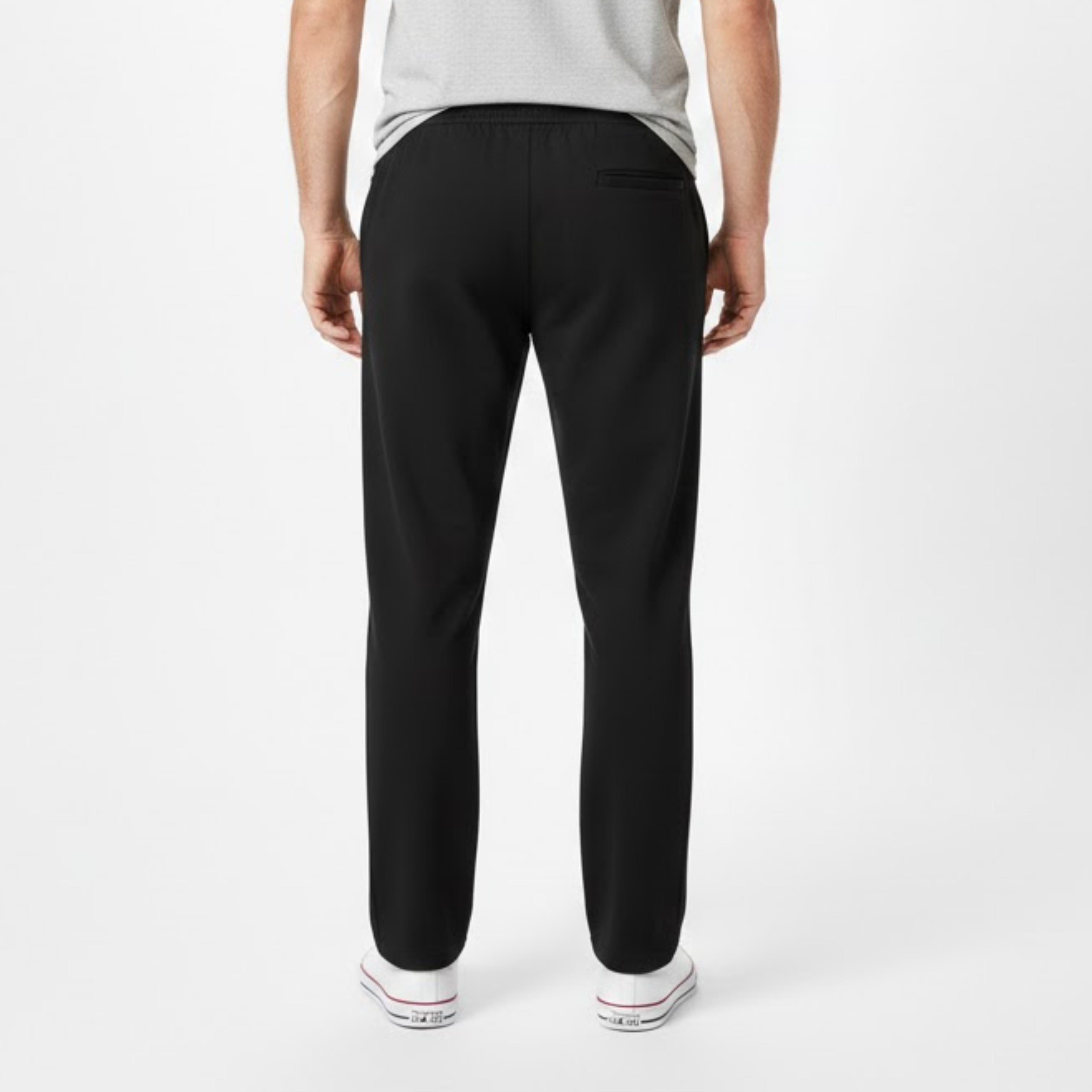 Men's Cotton Linen Straight Leg Pants Breathable Casual Full Length Trousers