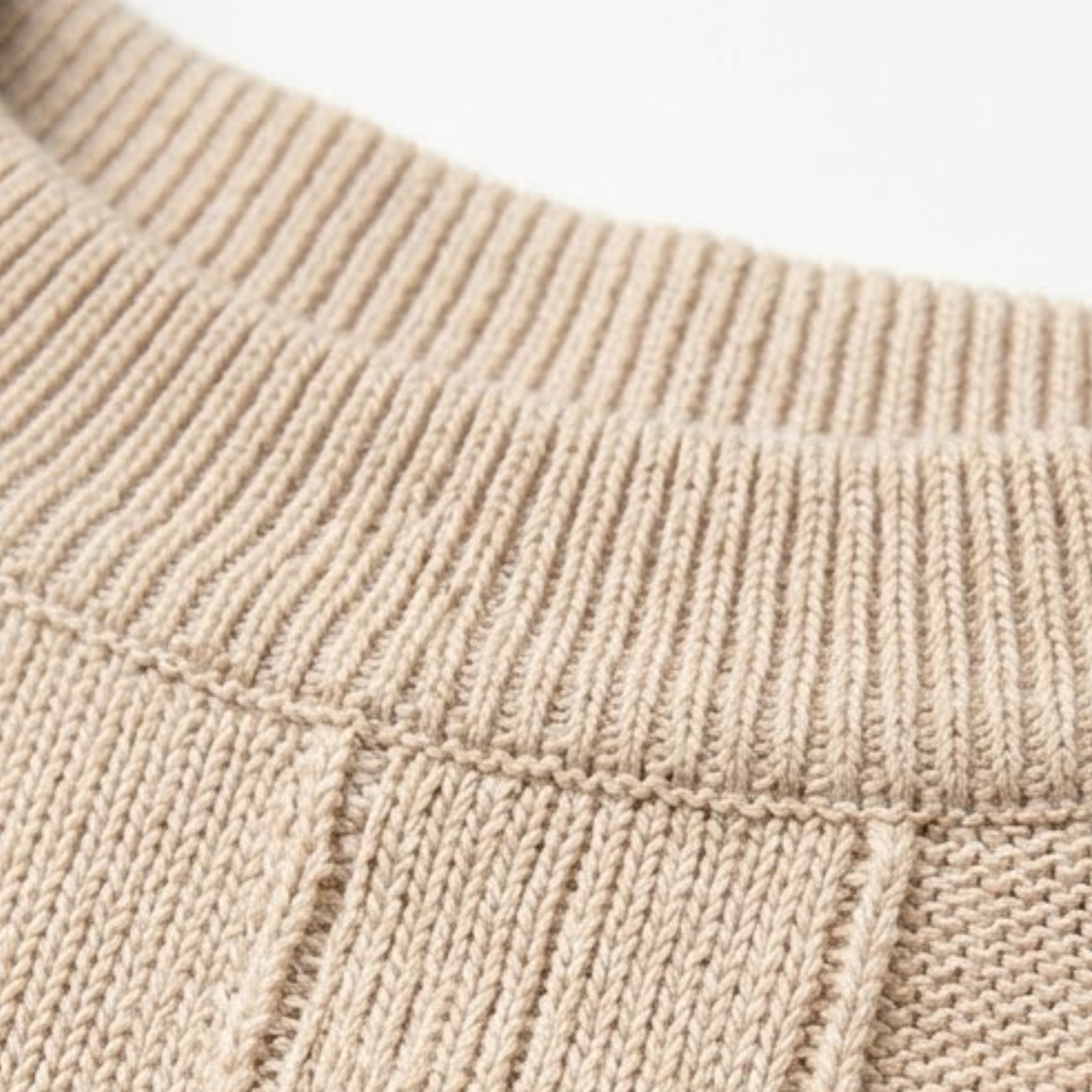 Men's Knitted Ribbed T-Shirt Short Sleeve Crew Neck Cotton Slim Fit Casual Top
