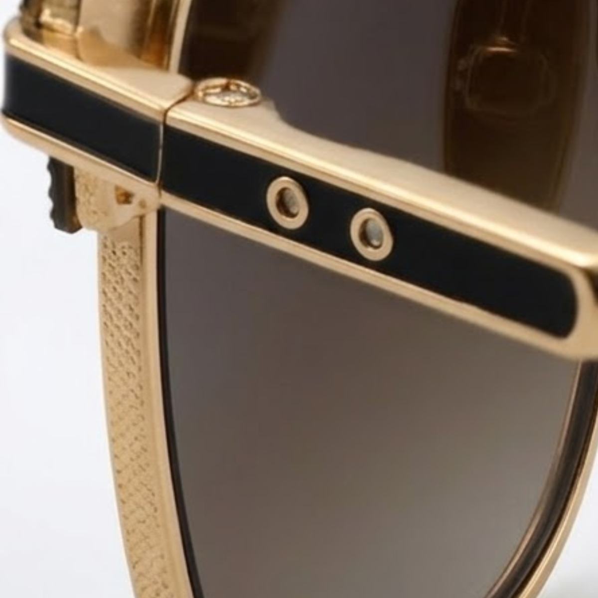 Half Frame Square Sunglasses Titanium Metal Polarized Luxury Designer Shades Unisex