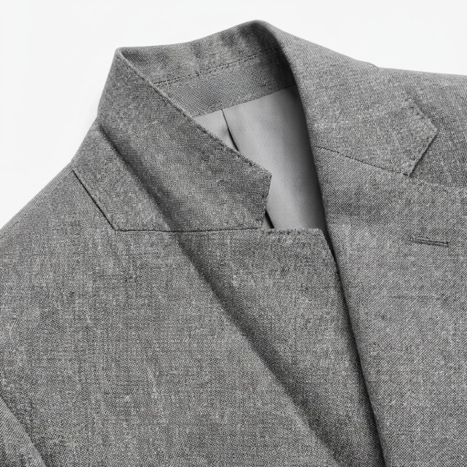 Men’s Cotton Linen Suit 2 Piece Set Slim Fit Single Breasted Blazer and Trousers