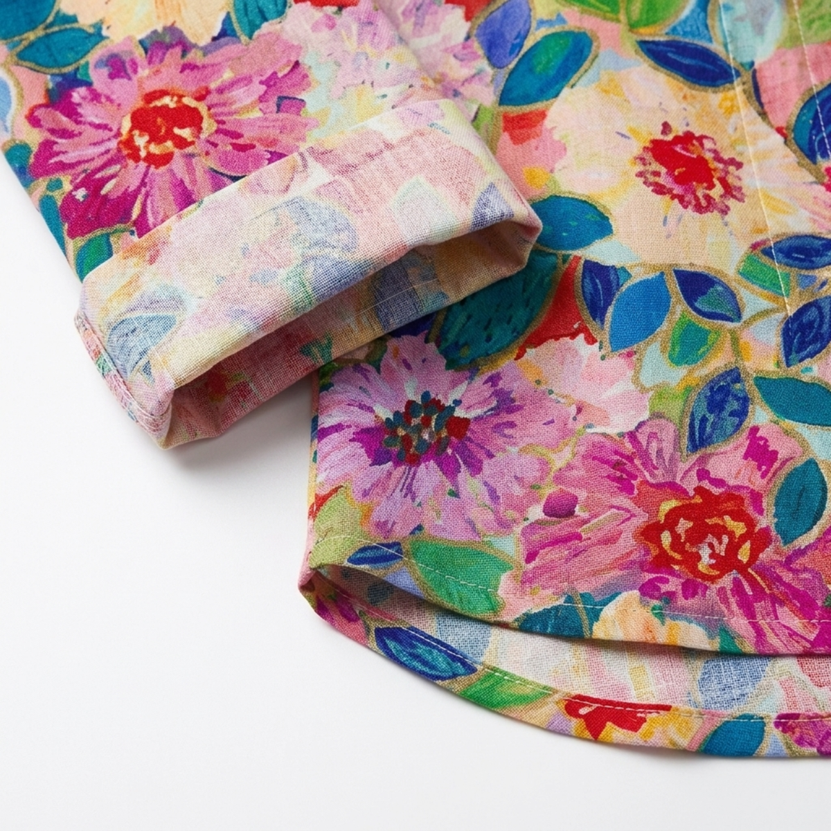 Women's floral blouse — 3/4 sleeve button down — everyday wear