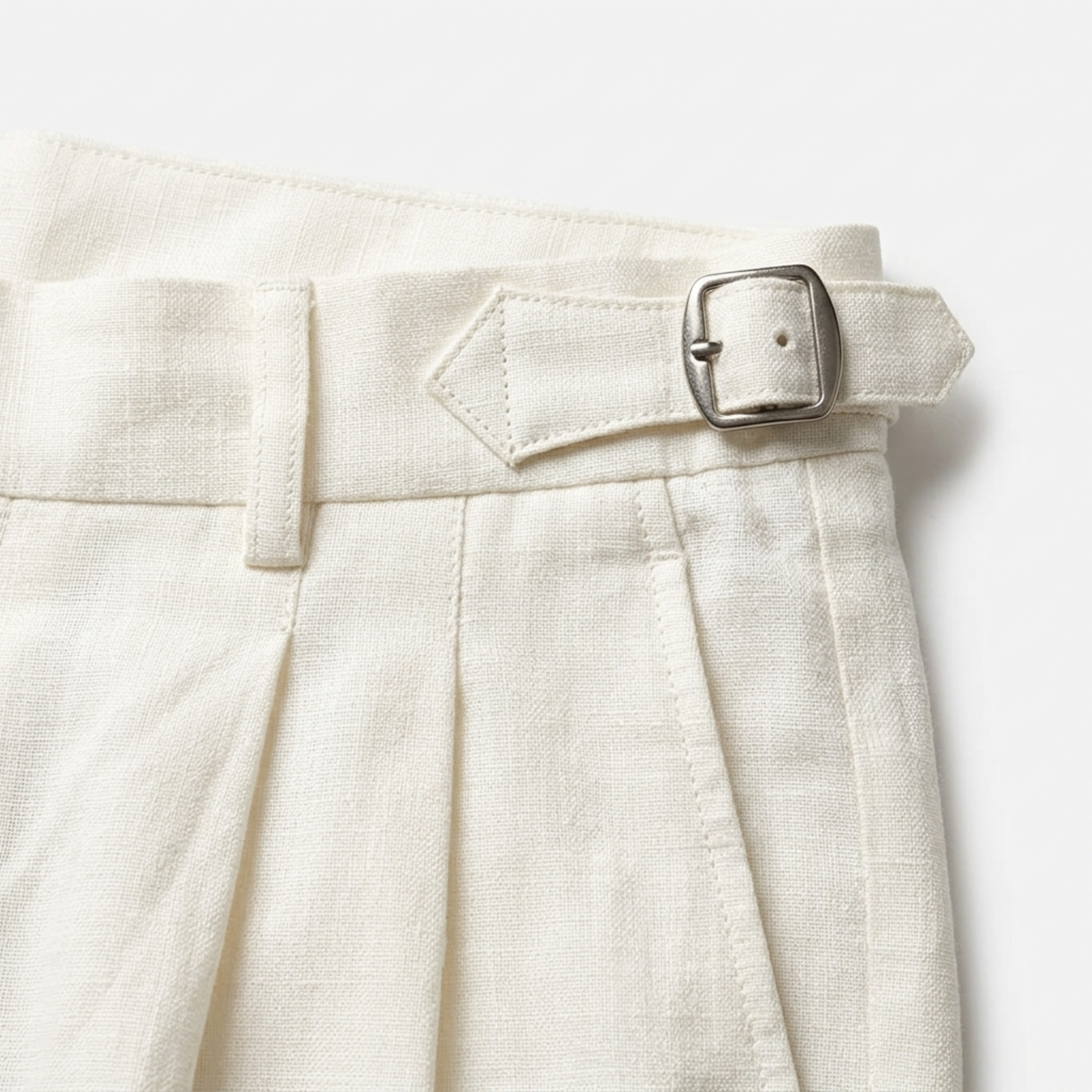Men's tailored trousers — 100% linen — double pleated — formal events