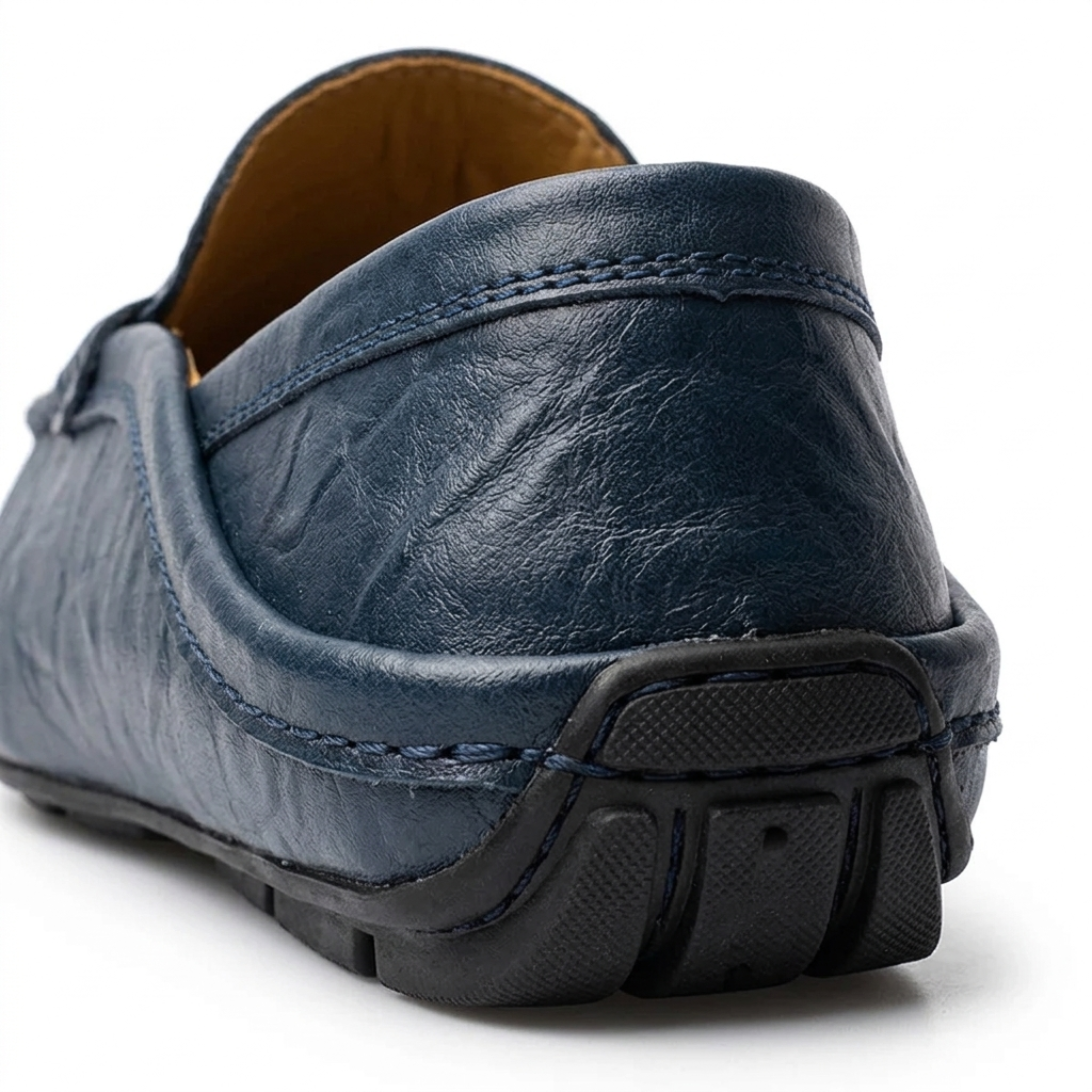 Men's leather loafers — fold-down heel — travel and casual wear