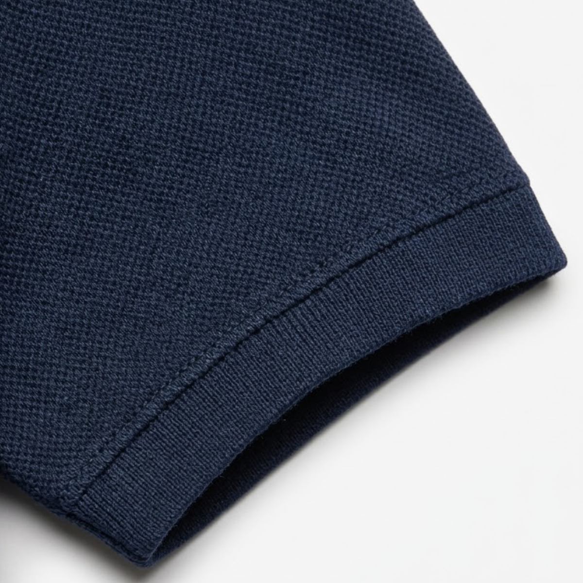 Men's pique polo shirt — linen cotton slim fit — summer office