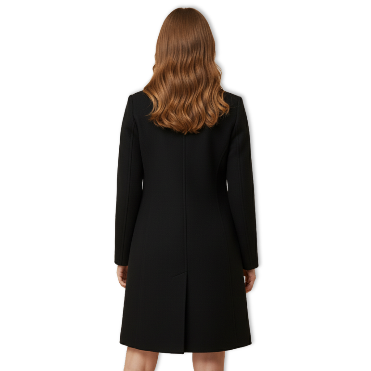 Women's Long Double Breasted Woolen Coat