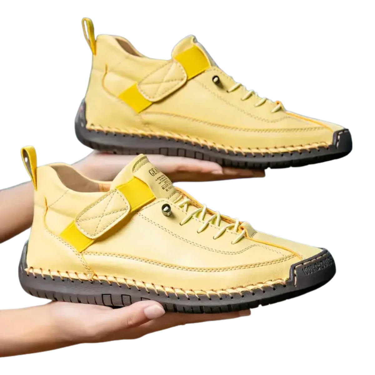 Women's sneakers — textured lace-up cushioned sole — casual daily