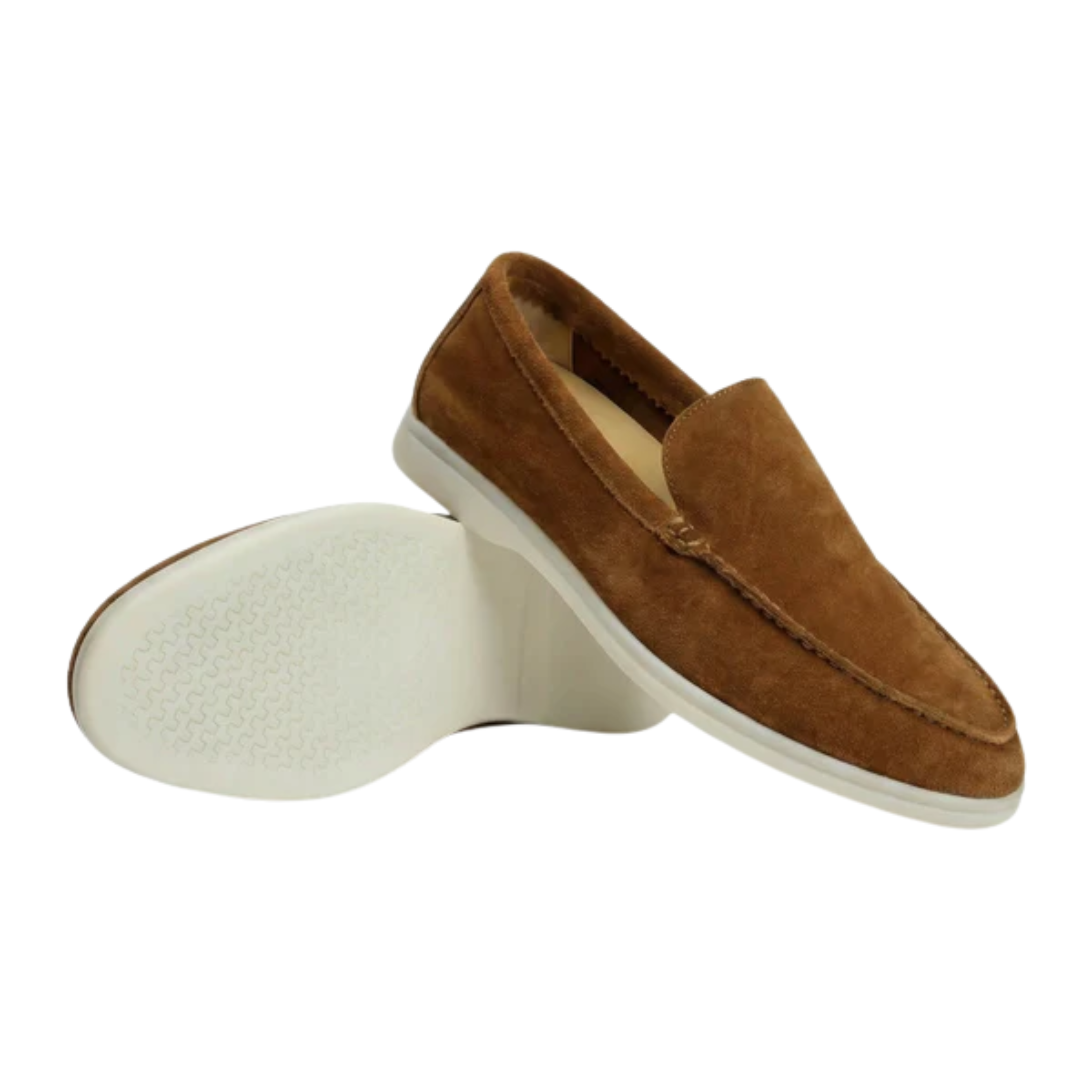 Men's suede loafers — flexible lightweight sole — office and daily wear