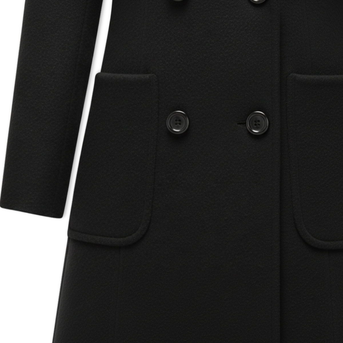 Women's Long Double Breasted Woolen Coat