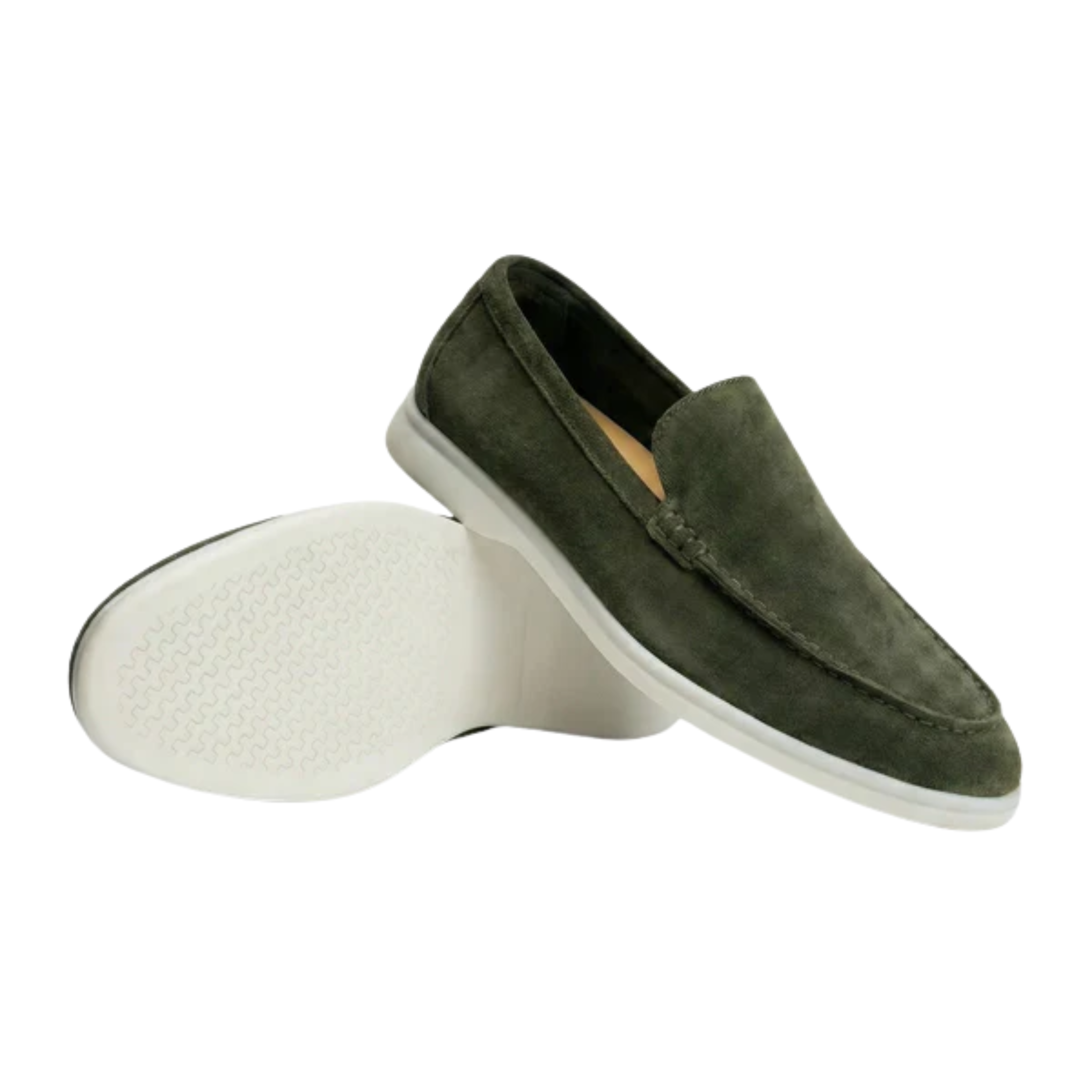 Men's suede loafers — flexible lightweight sole — office and daily wear