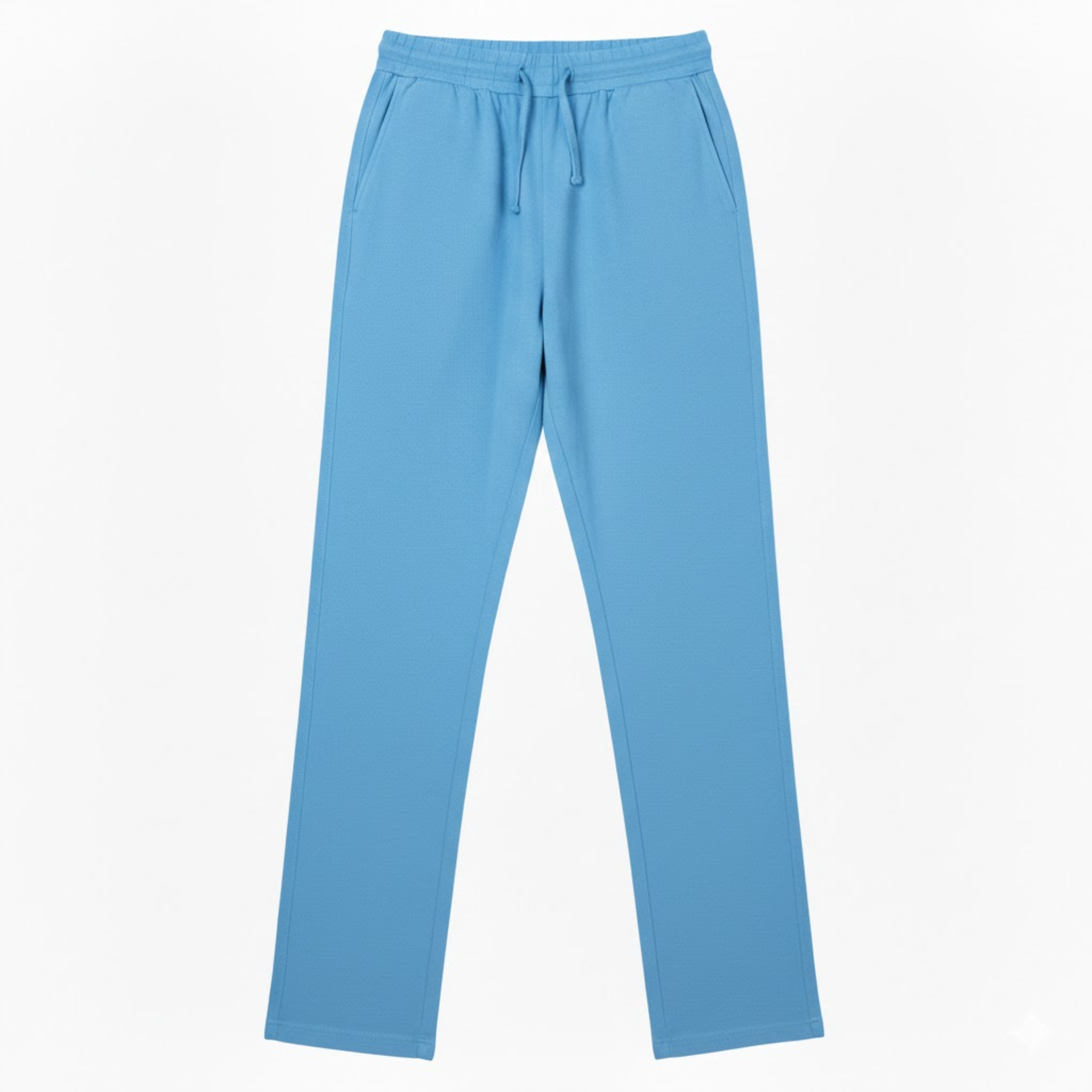 Men's Cotton Linen Straight Leg Pants Breathable Casual Full Length Trousers