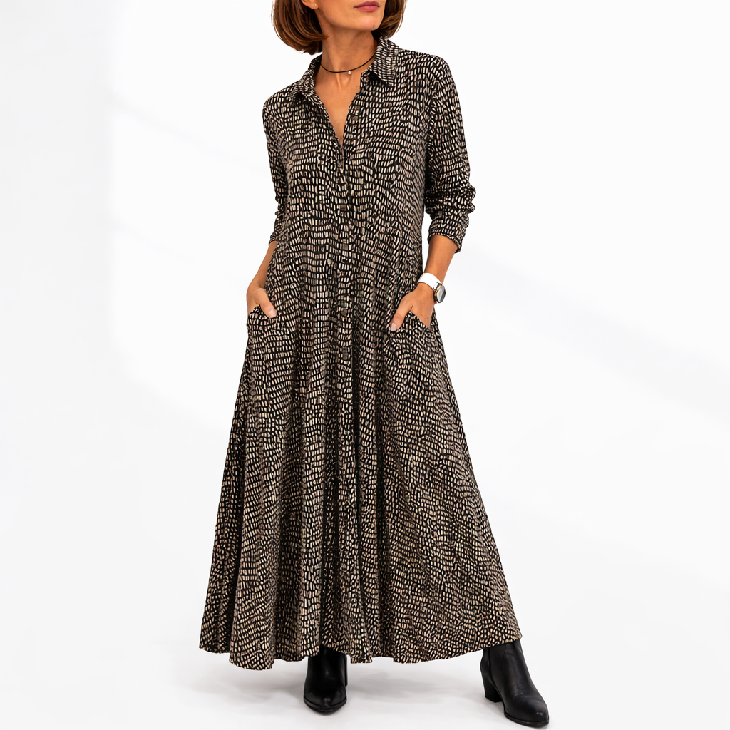 Relaxed Fit Midi Shirt Dress