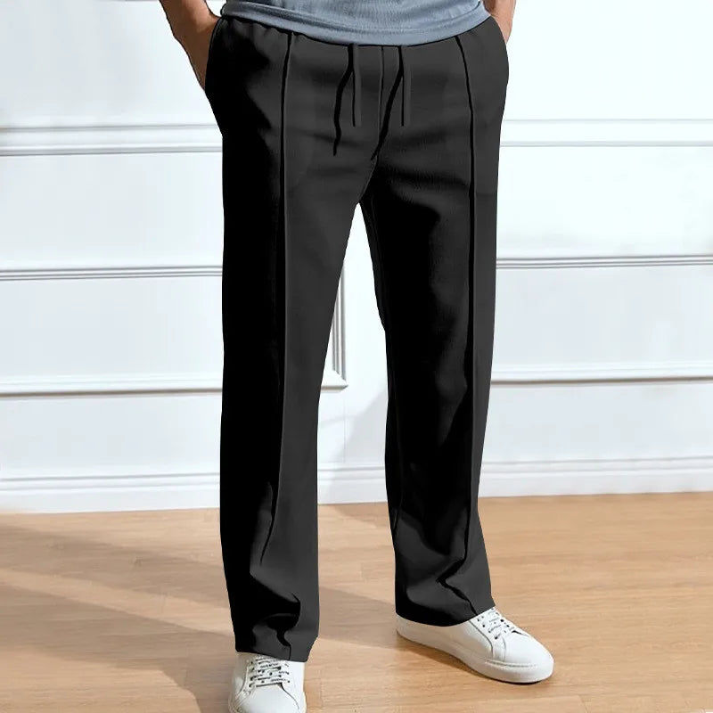 Men's elastic waist trousers slim fit