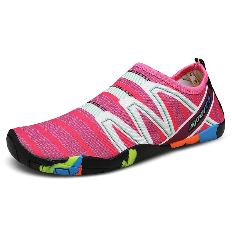 Unisex aqua shoes - quick-drying material - outdoor water sports