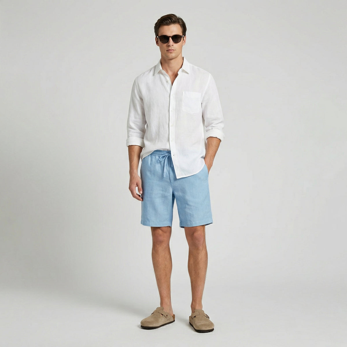 Men's linen shorts | breathable summer casuals