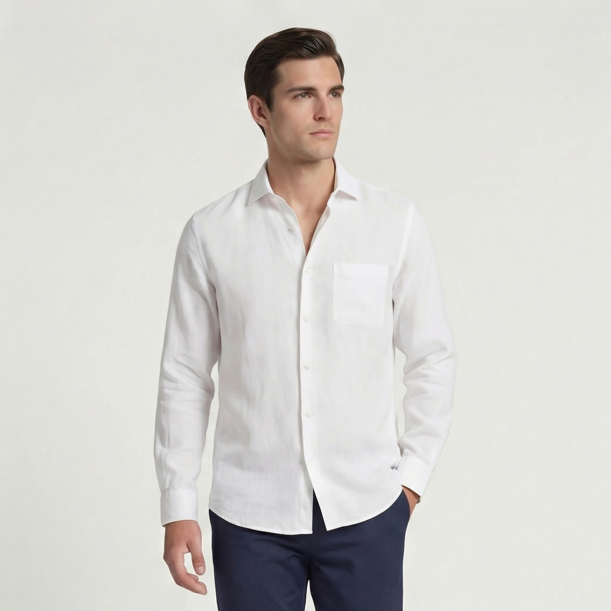 Men's linen shirt | long sleeve casual wear