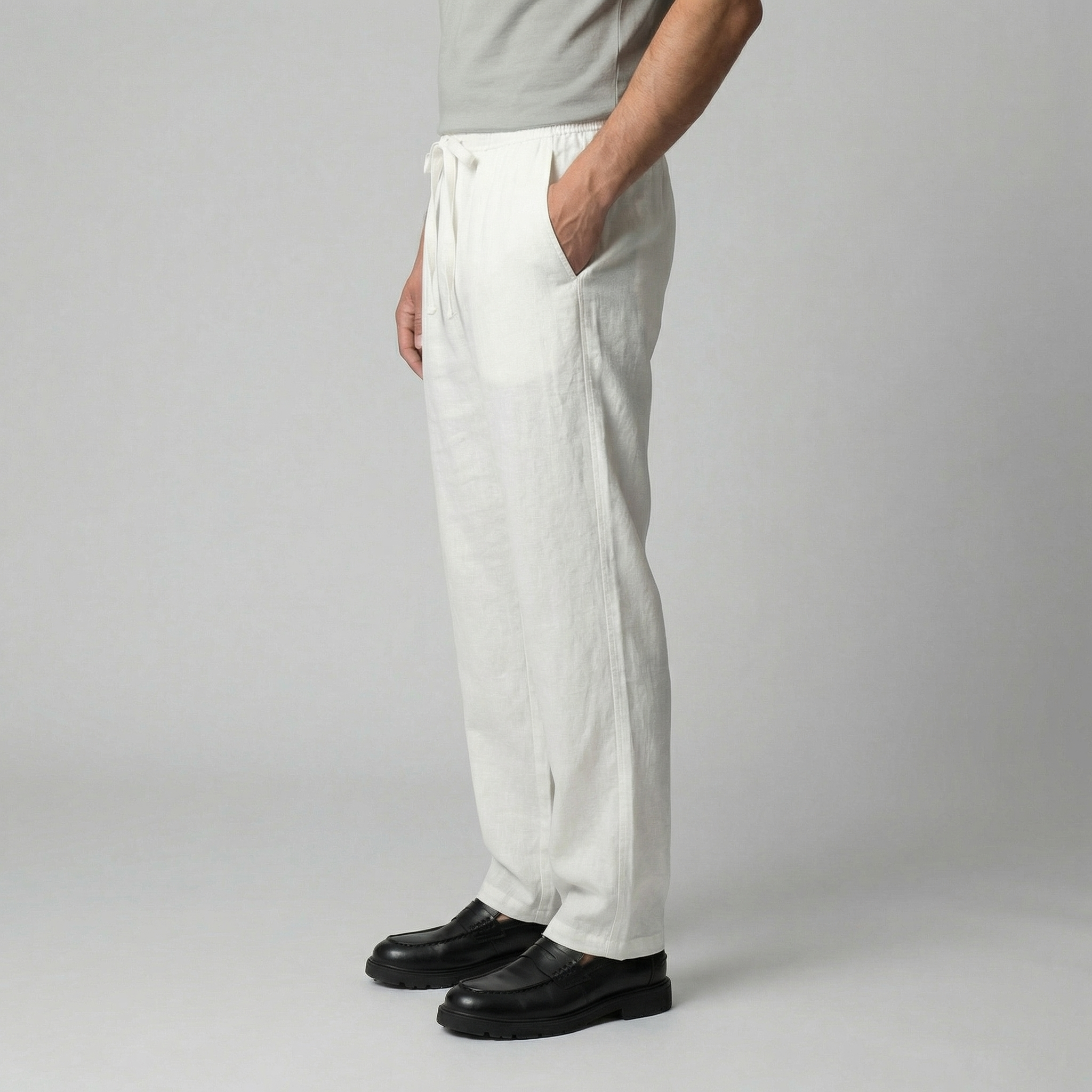 Men's linen trousers | slim fit for casual wear