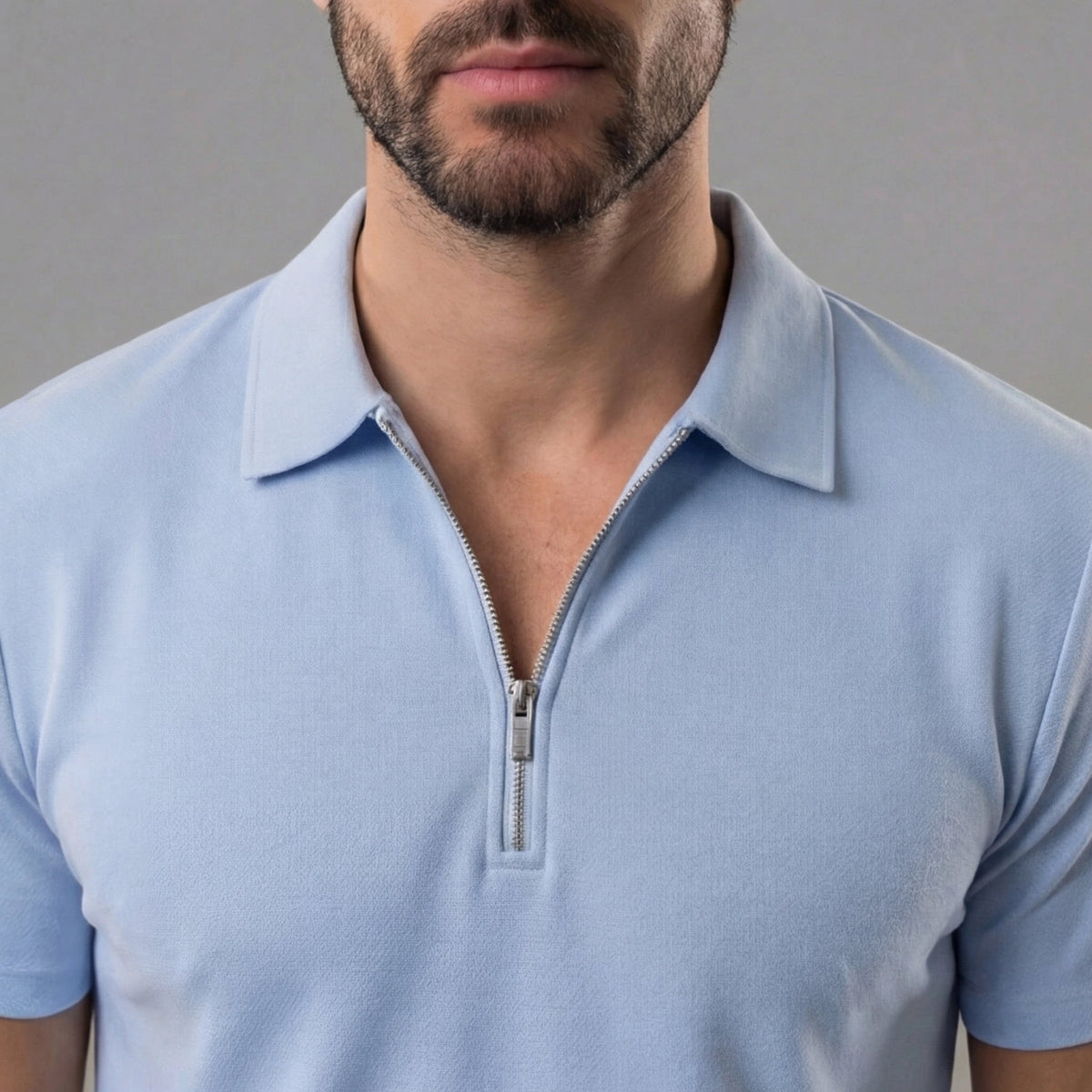 Men's polo shirt and shorts set | casual cotton ensemble