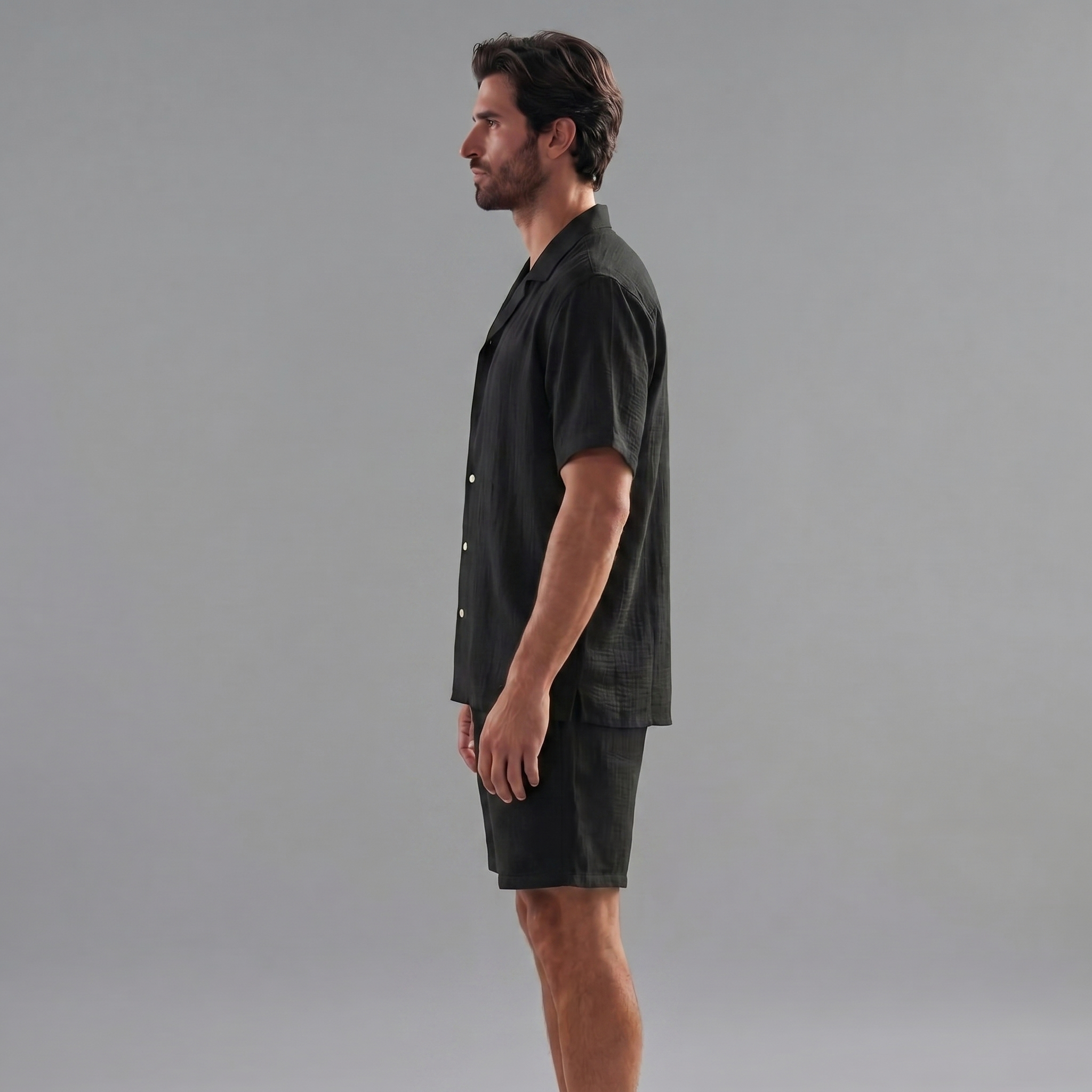 Linen two-piece set | men's summer outfit