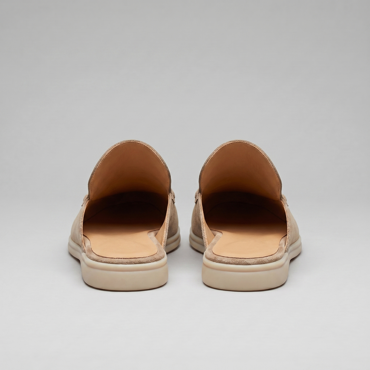 Men's suede backless mules | loafer style slip-ons