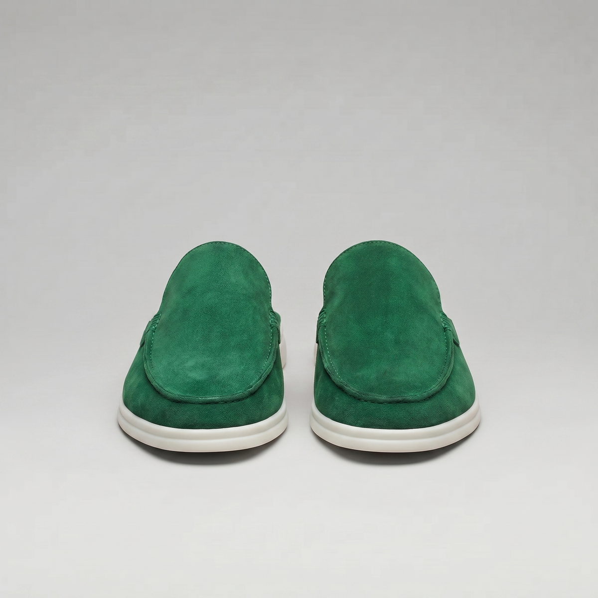 Men's suede backless mules | loafer style slip-ons