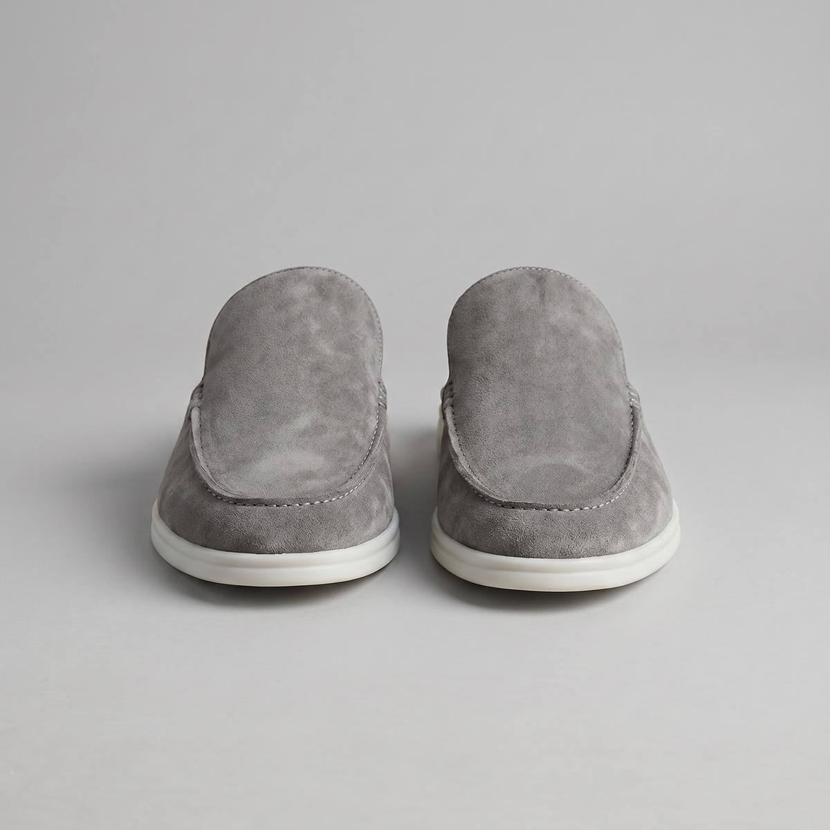 Men's suede backless mules | loafer style slip-ons