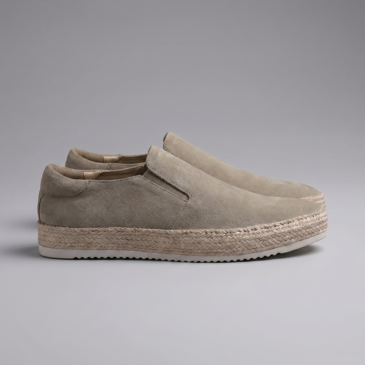 Men's suede slip-on loafers | refined beach footwear