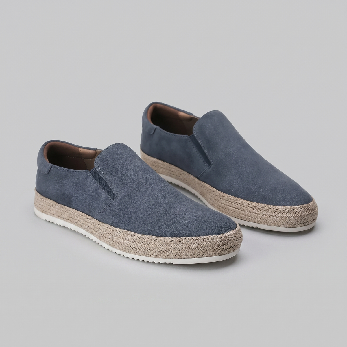 Men's suede slip-on loafers | refined beach footwear