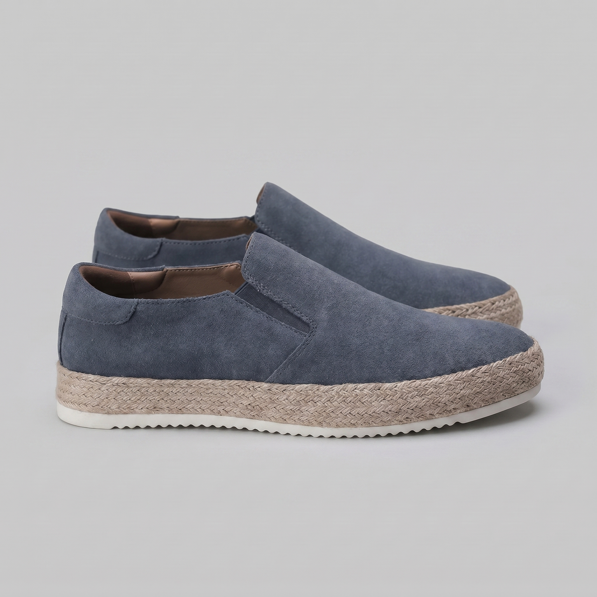 Men's suede slip-on loafers | refined beach footwear