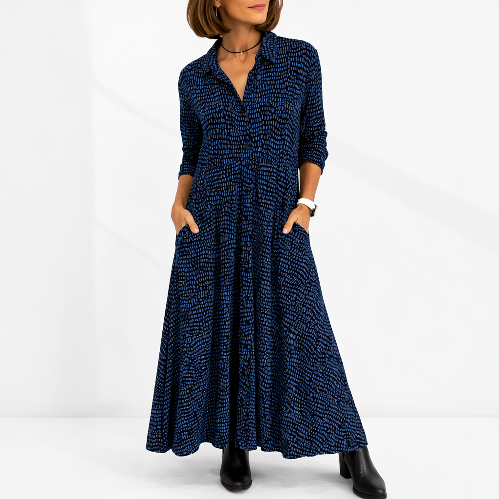 Relaxed Fit Midi Shirt Dress