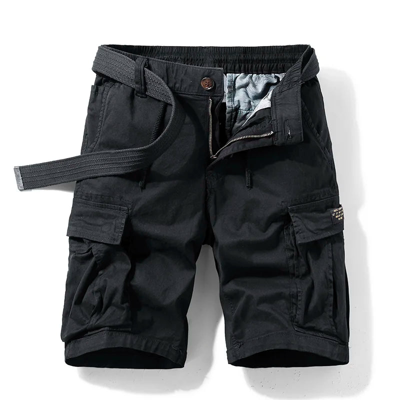 Men's cargo shorts - durable cotton with multi-pockets - casual
