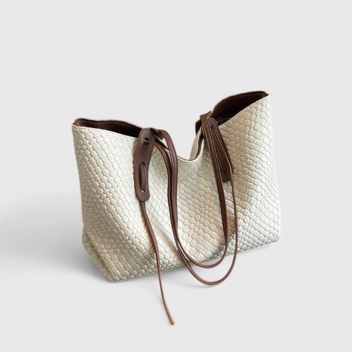 Women's tote bag braided shopper spacious