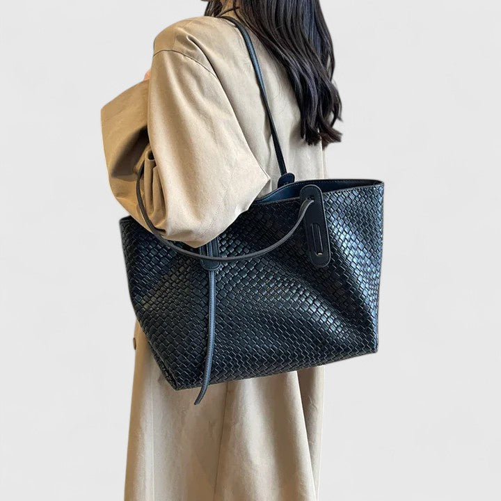 Women's tote bag braided shopper spacious