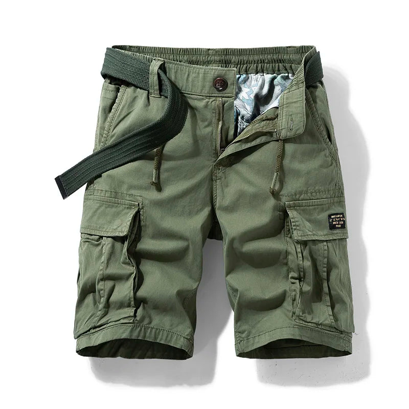 Men's cargo shorts - durable cotton with multi-pockets - casual
