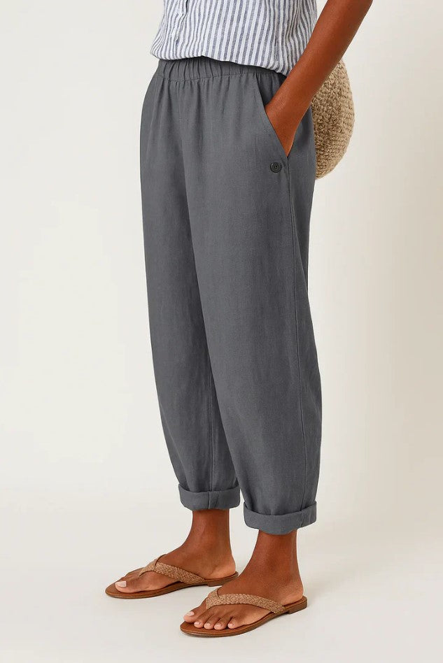 Straight Leg Casual Cotton Trousers