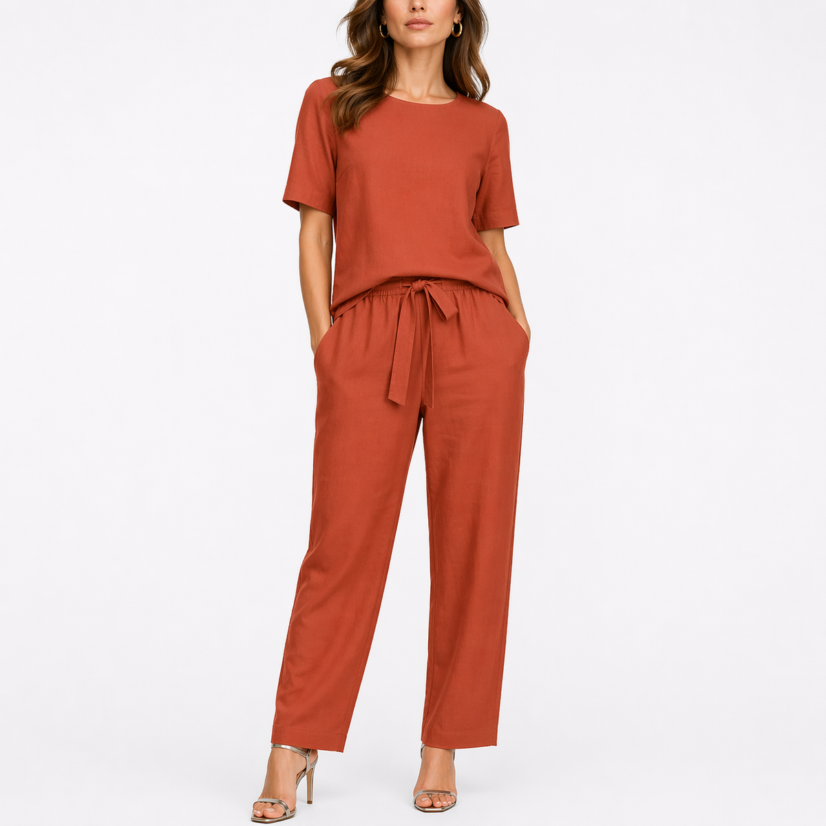 Two-Piece Short Sleeve Set