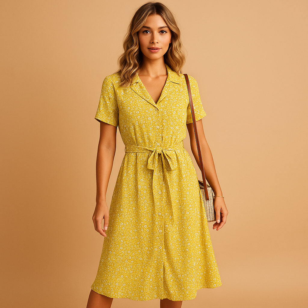 Button Down Midi Dress