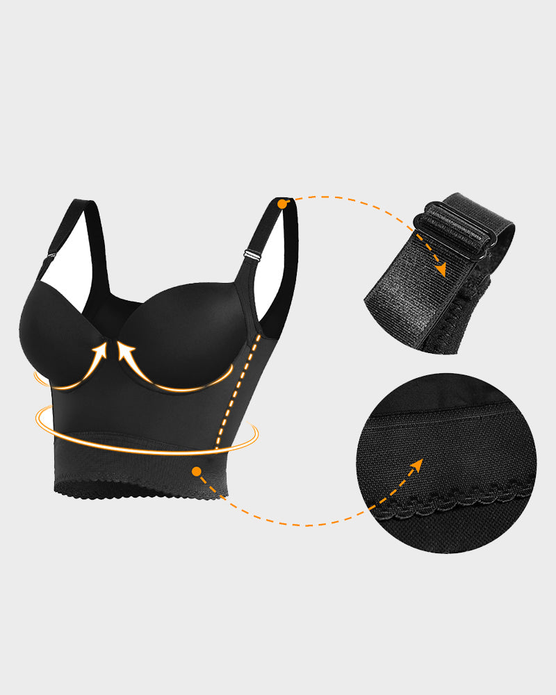Women's Longline Push-Up Shaping Bra