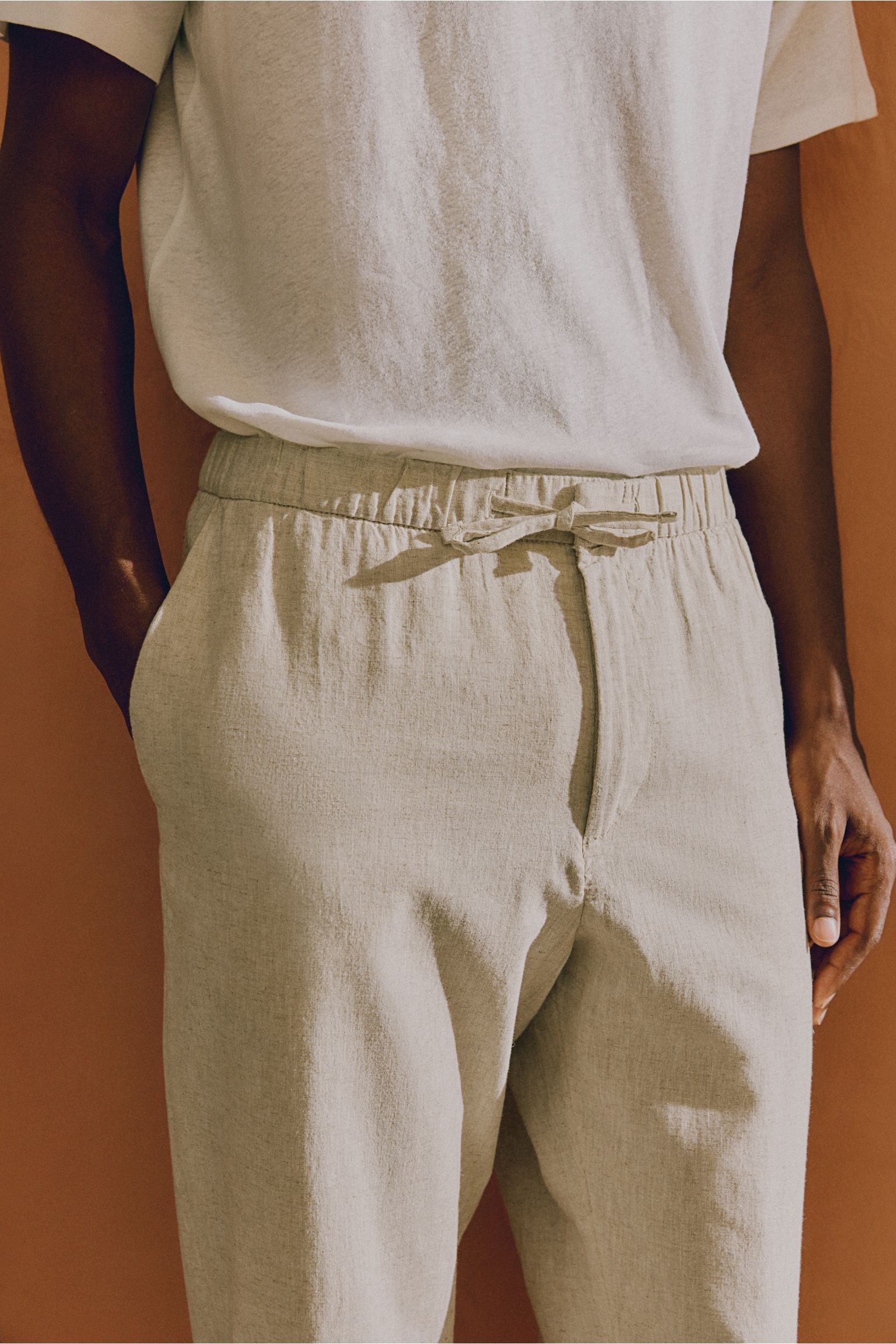 Men's Relaxed Fit Drawstring Trousers