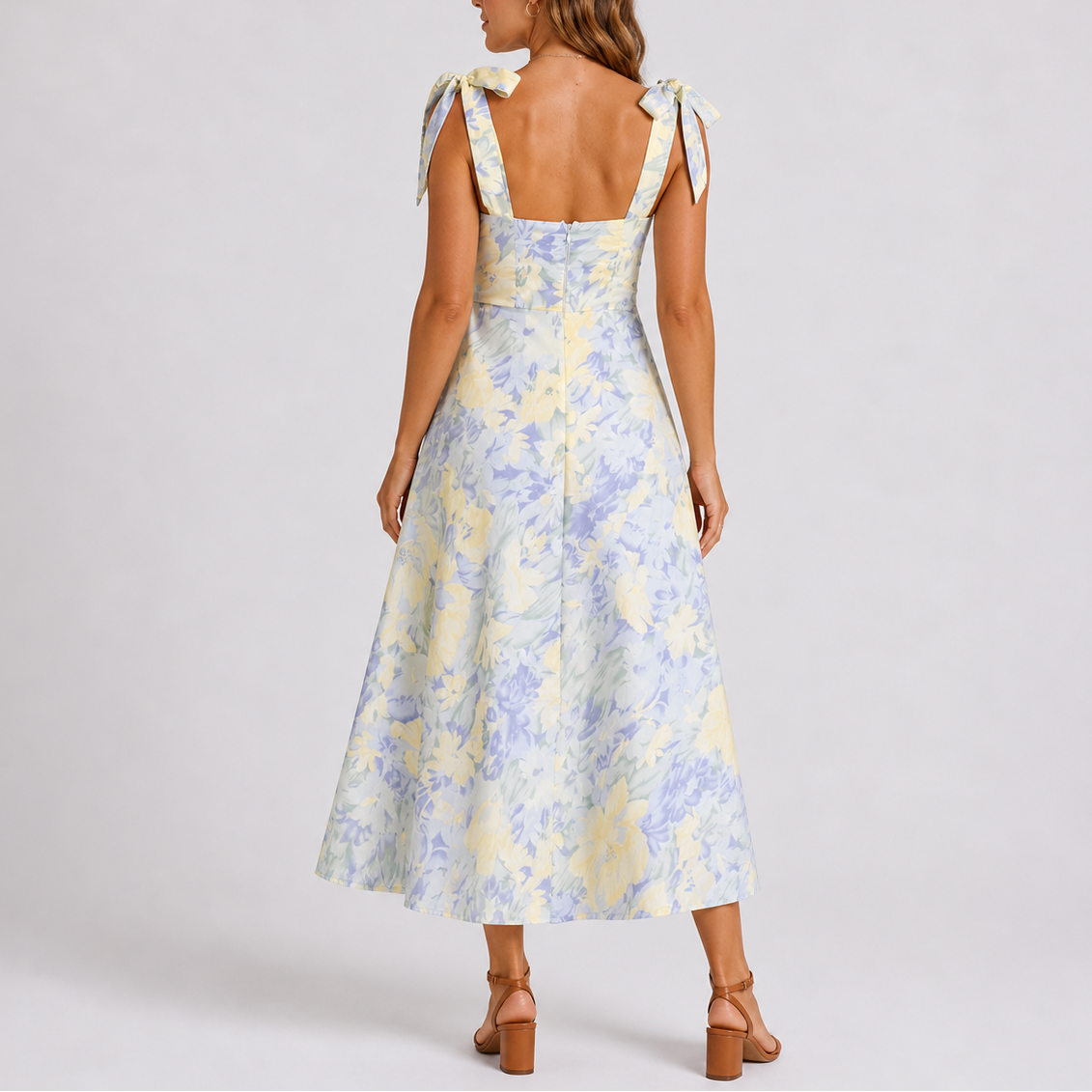 Floral Priint Midi Dress