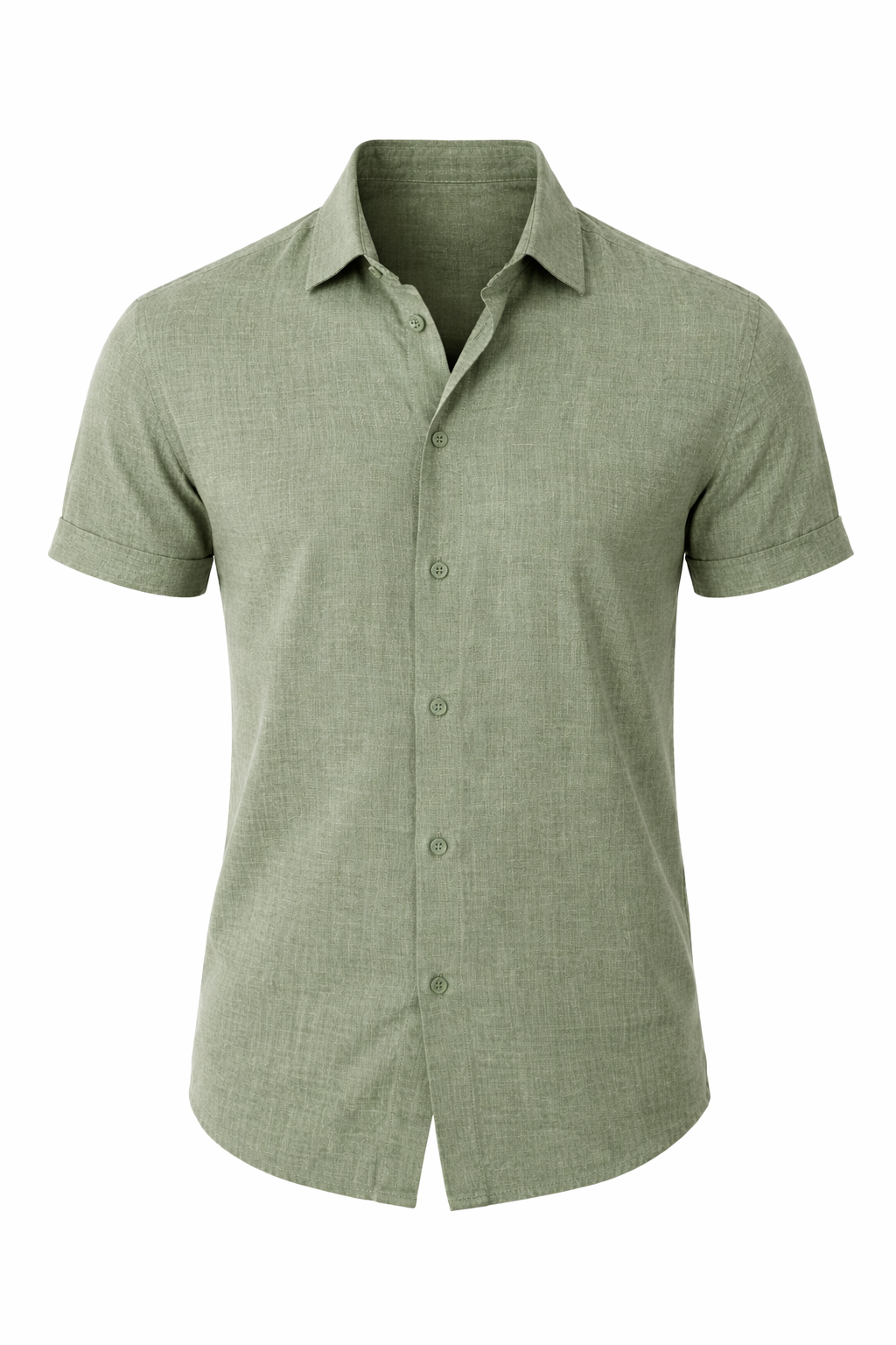 Men's Short Sleeve Linen Shirt