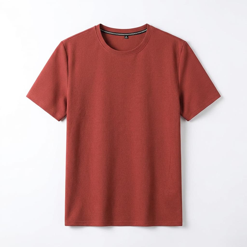 Men's waffle knit tshirt - relaxed tailored fit - everyday casual