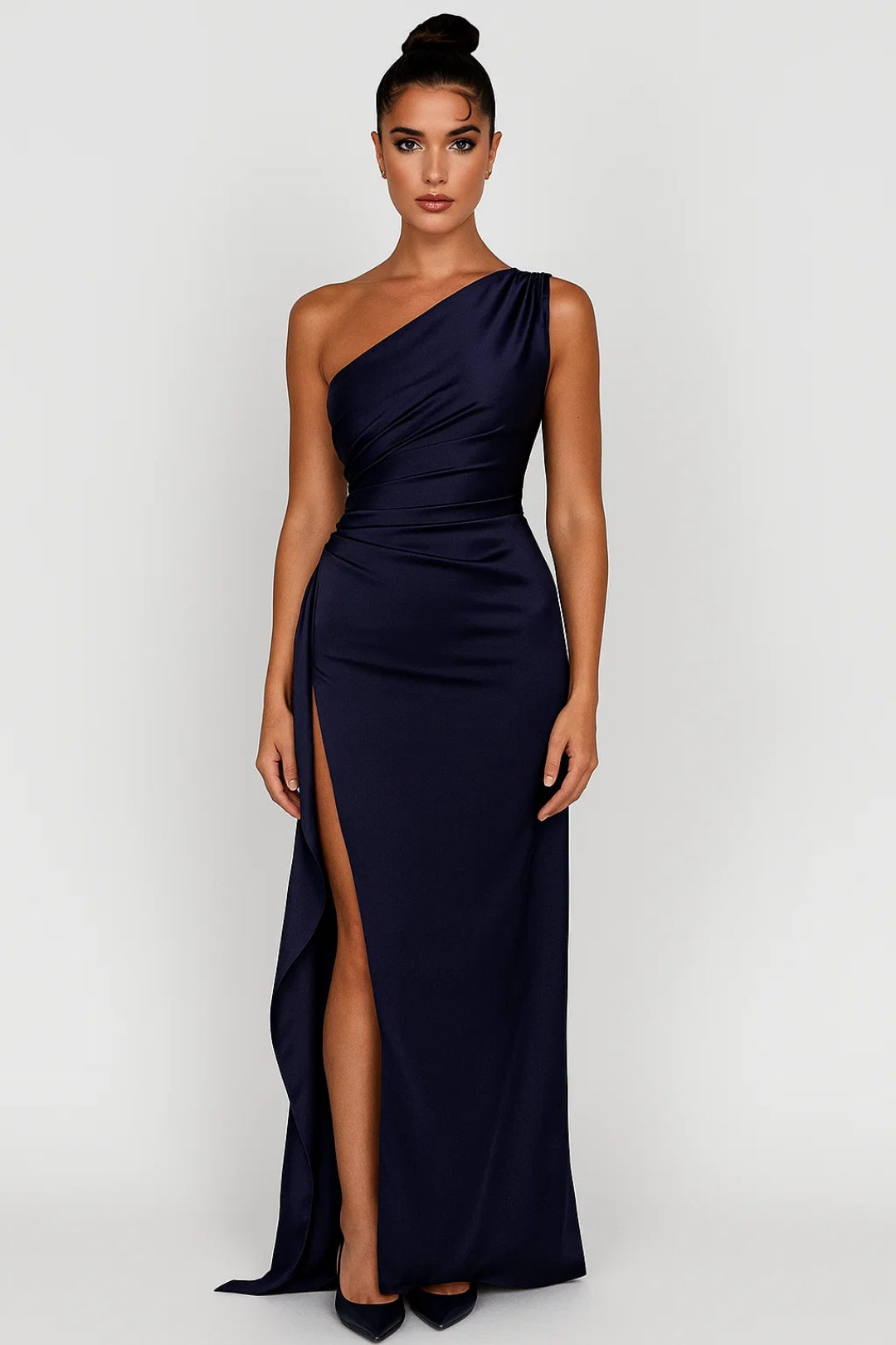 One Shoulder High Slit Maxi
