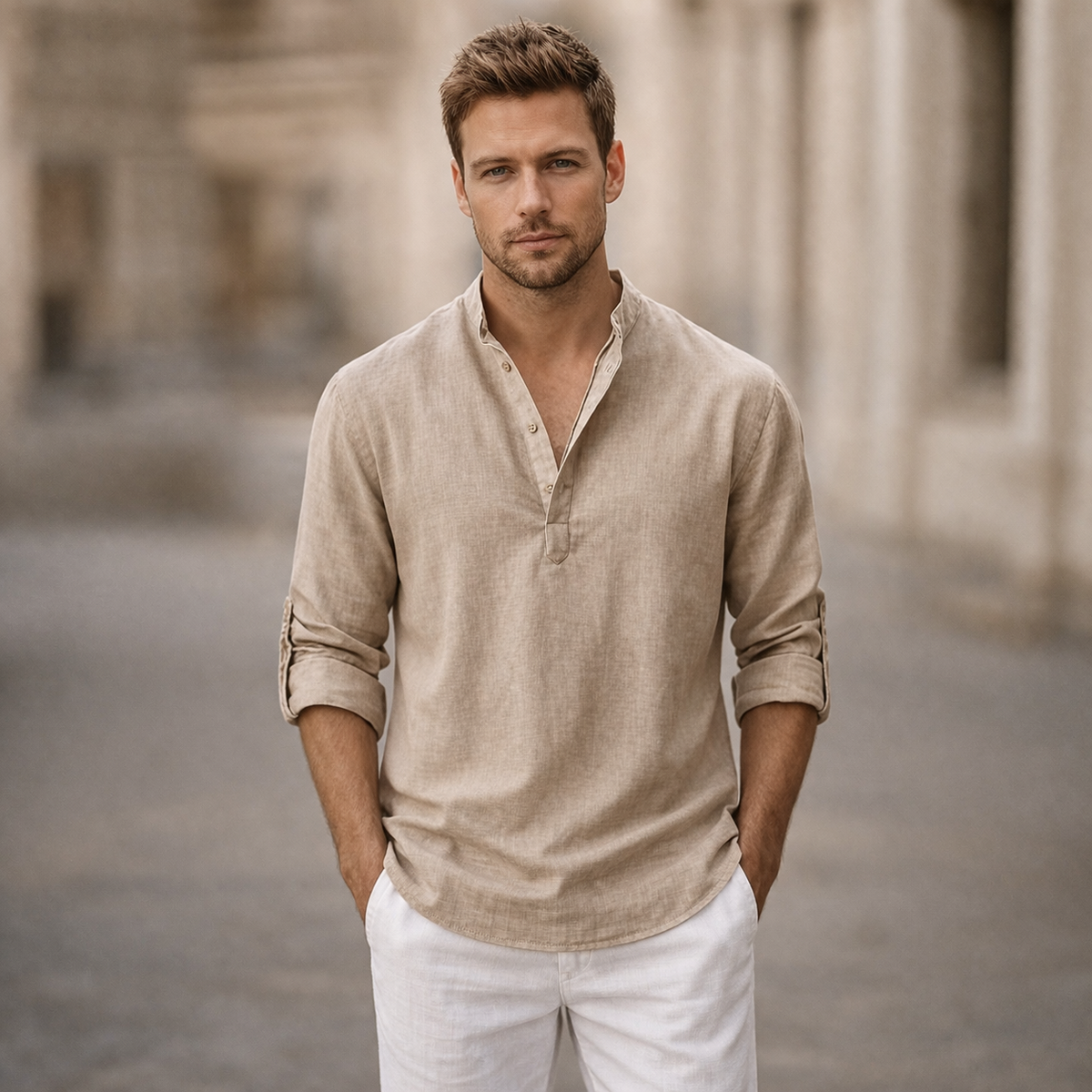Men's Casual Long Sleeve Shirt