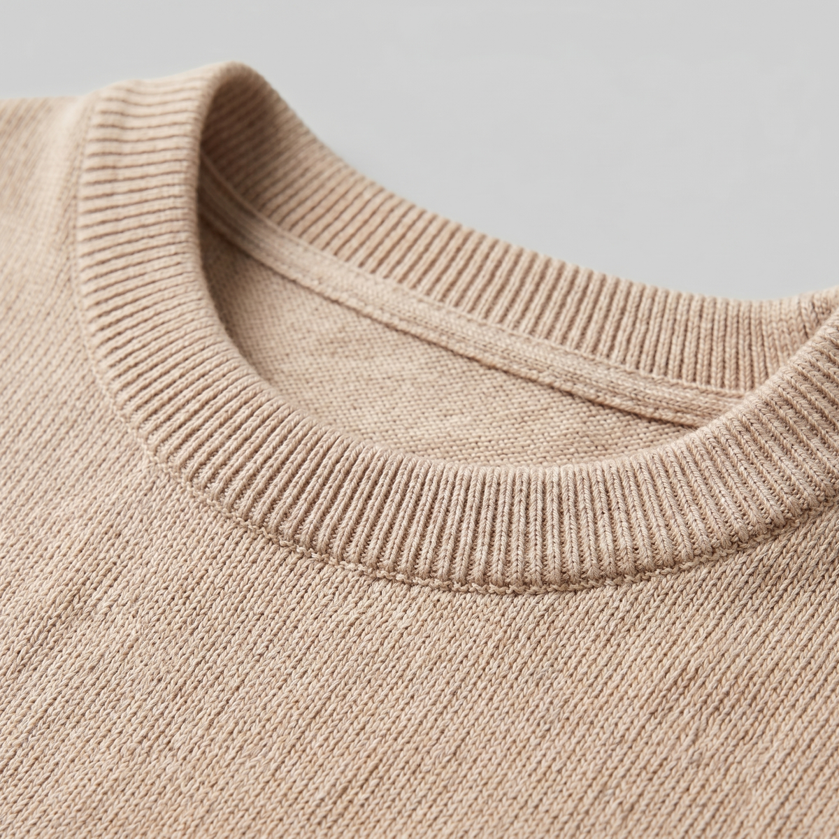 Men's Ribbed Knit Crew Neck