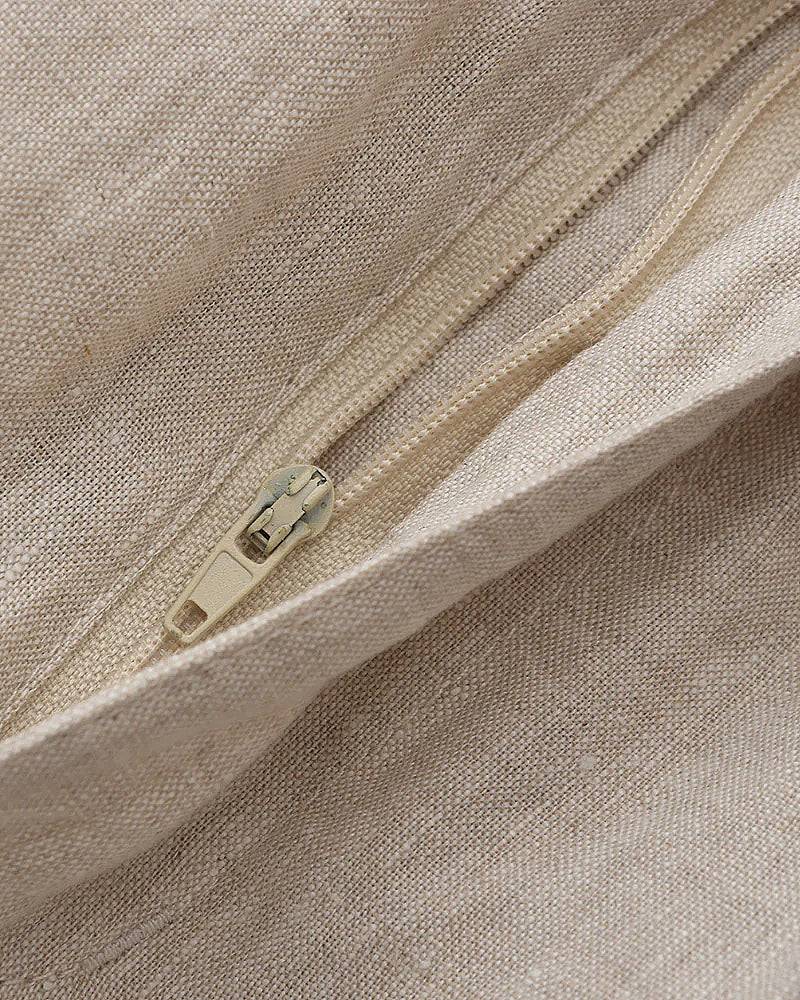 Men's Linen Blend Straight Shorts