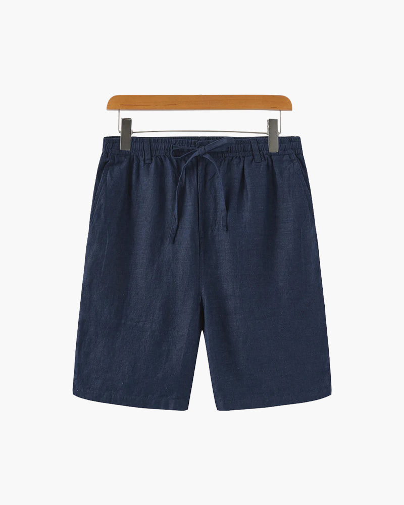 Men's Linen Blend Straight Shorts