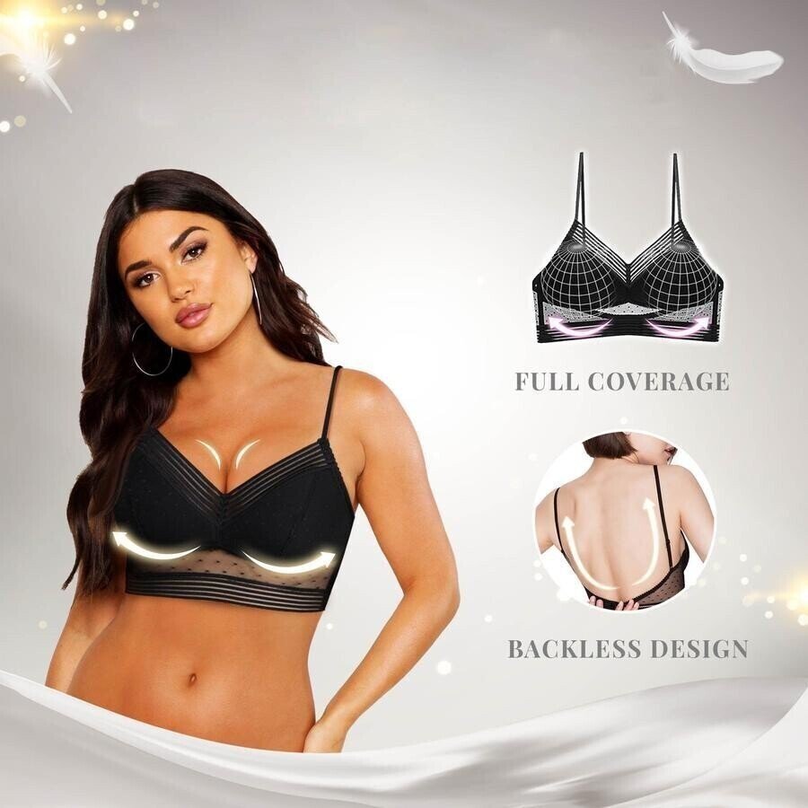 Women's Backless Bralette Wirefree Support