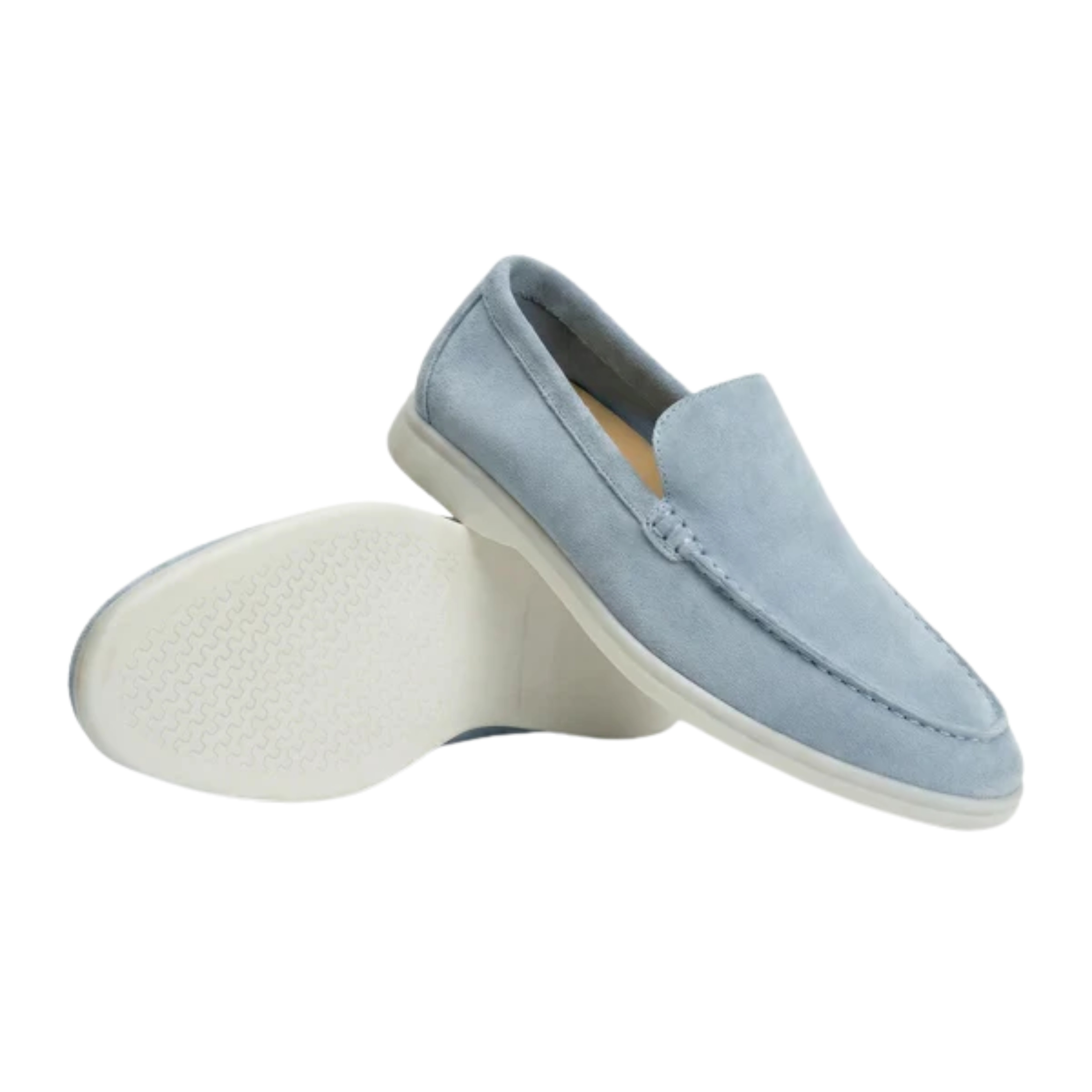 Men's suede loafers — flexible lightweight sole — office and daily wear
